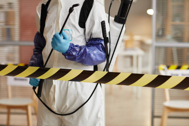 Professional Blood Cleanup technician working in Cortland, IL